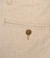 Roundtree & Yorke Andrew Fit Flat Front Linen Chino Pants