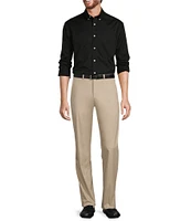 Roundtree & Yorke Andrew Classic Straight Fit Flat Front Luxury Chino Pants