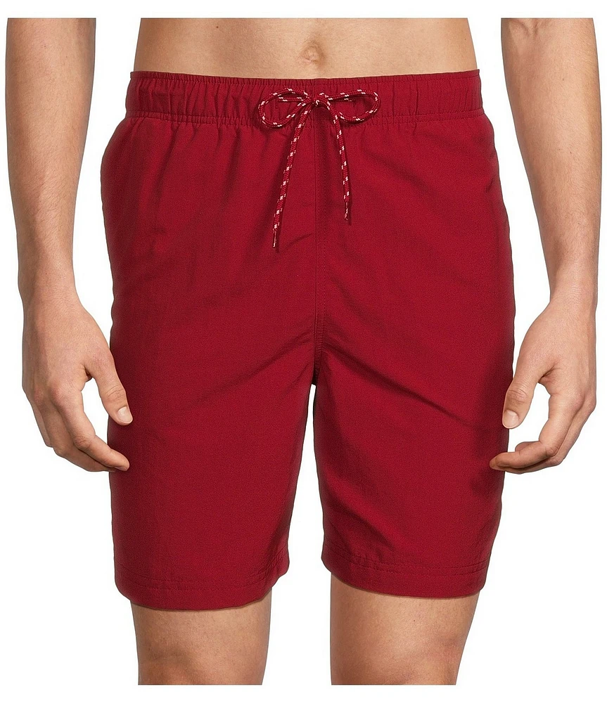 Roundtree & Yorke Aqua-Charter 7#double; Solid Swim Trunks