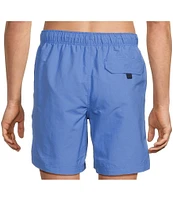 Roundtree & Yorke Aqua-Charter 7#double; Solid Swim Trunks