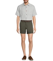 Roundtree & Yorke Big & Tall Short Sleeve Textured Solid Sport Shirt