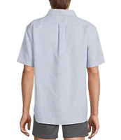 Roundtree & Yorke Big & Tall Short Sleeve Textured Solid Sport Shirt