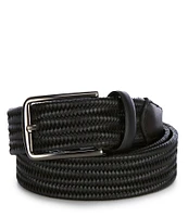 Roundtree & Yorke Big & Tall Braided Easy Stretch Bonded Leather Dress Belt