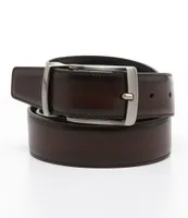 Roundtree & Yorke Big & Tall Burnished Edge Reversible Belt