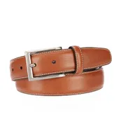 Roundtree & Yorke Big Tall Contrast-Stich Belt