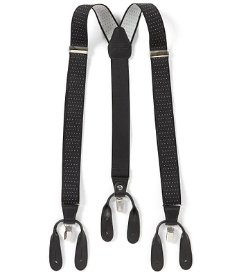 Roundtree & Yorke Big & Tall Dotted Suspenders