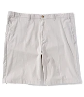 Roundtree & Yorke Big & Tall Flat Front Washed Chino 9-11#double; Inseam Shorts
