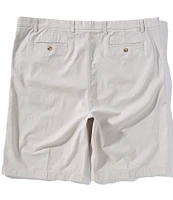 Roundtree & Yorke Big & Tall Flat Front Washed Chino 9-11#double; Inseam Shorts
