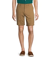 Roundtree & Yorke Big & Tall Flat Front Washed Chino 9-11#double; Inseam Shorts