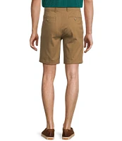 Roundtree & Yorke Big & Tall Flat Front Washed Chino 9-11#double; Inseam Shorts