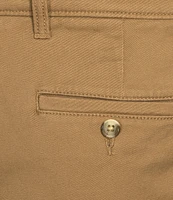 Roundtree & Yorke Big & Tall Flat Front Washed Chino 9-11#double; Inseam Shorts