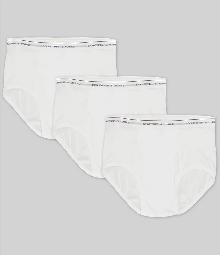 Roundtree & Yorke Big & Tall Full-Cut Briefs 3-Pack