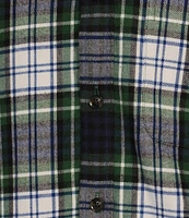 Roundtree & Yorke Big & Tall Long Sleeve Large Tartan Plaid Portuguese Flannel Sport Shirt