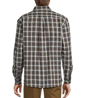 Roundtree & Yorke Big & Tall Long Sleeve Plaid Portuguese Flannel Sport Shirt