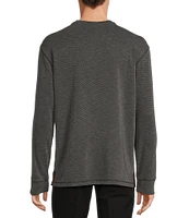 Roundtree & Yorke Big & Tall Long Sleeve Solid Polynosic Henley