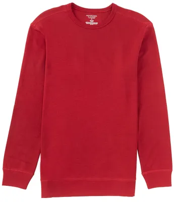 Roundtree & Yorke Big & Tall Long Sleeve Solid Waffle Knit Sleep T-Shirt