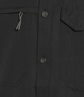 Roundtree & Yorke Big & Tall Performance Charter Vented Short Sleeve Solid Sport Shirt