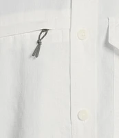 Roundtree & Yorke Big & Tall Performance Charter Vented Short Sleeve Solid Sport Shirt