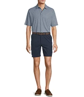 Roundtree & Yorke Big & Tall Performance Classic Fit Flat Front 11#double; Cargo Shorts