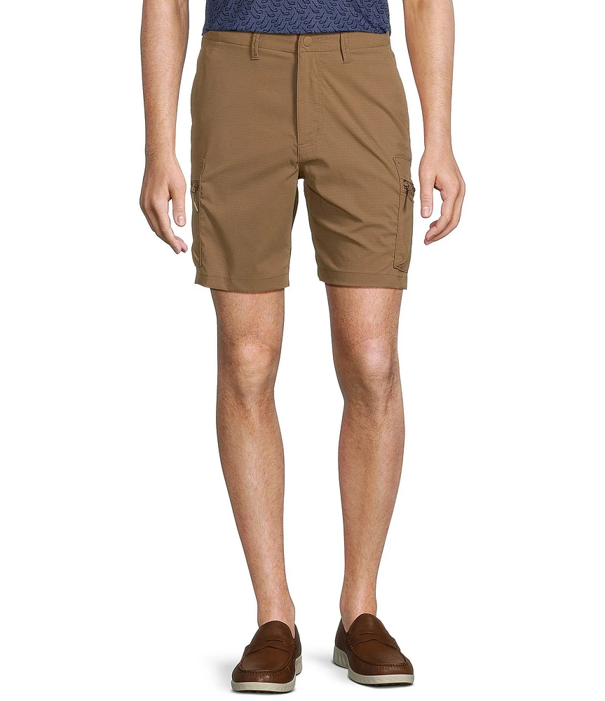 Roundtree & Yorke Big & Tall Performance Classic Fit Flat Front 11#double; Cargo Shorts