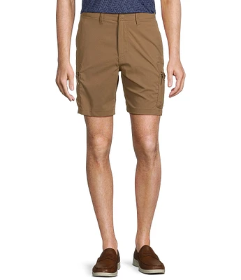 Roundtree & Yorke Big & Tall Performance Classic Fit Flat Front 11#double; Cargo Shorts