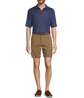 Roundtree & Yorke Big & Tall Performance Classic Fit Flat Front 11#double; Cargo Shorts