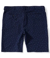 Roundtree & Yorke Big & Tall Performance Classic Fit Flat Front 9#double; Seersucker Shorts