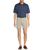 Roundtree & Yorke Big & Tall Performance Dash Short Sleeve Jacquard Polo Shirt