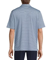 Roundtree & Yorke Big & Tall Performance Multi Stripe Polo Shirt
