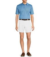 Roundtree & Yorke Big & Tall Performance Short Sleeve Geo Jacquard Polo Shirt