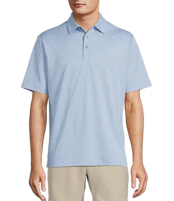 Roundtree & Yorke Big & Tall Performance Short Sleeve Solid Textured Polo Shirt