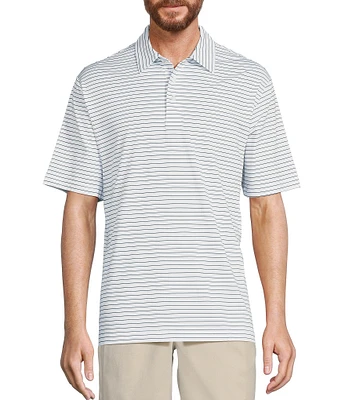 Roundtree & Yorke Big & Tall Performance Short Sleeve Stripe Polo Shirt