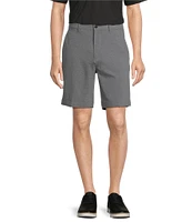 Roundtree & Yorke Big & Tall Performance Stretch Fabric Classic Fit Flat Front 9#double; And 11#double; Heathered Shorts