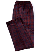 Roundtree & Yorke Big & Tall Plaid Microfleece Sleep Pants