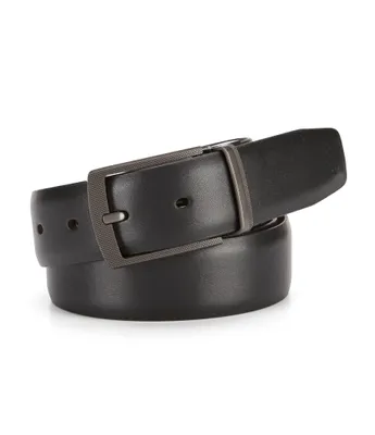 Roundtree & Yorke Big & Tall Reversible Montana Leather Belt