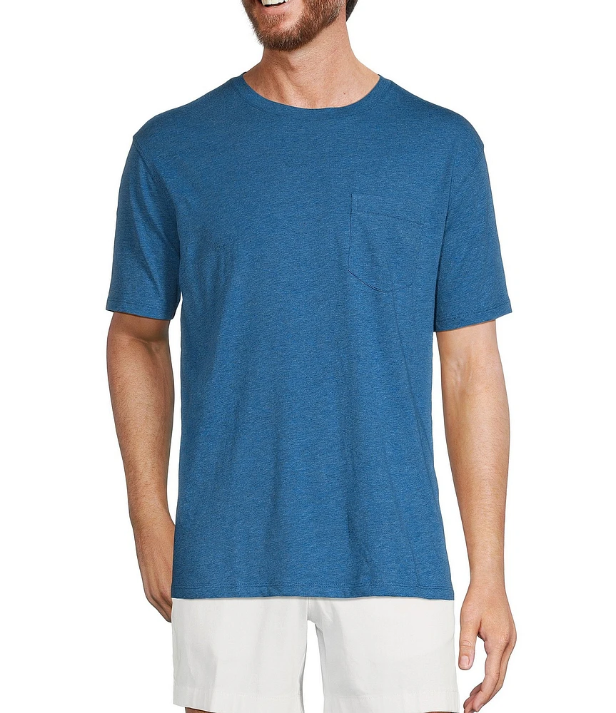 Roundtree & Yorke Big & Tall Short Sleeve Solid Pocket Crew T-Shirt