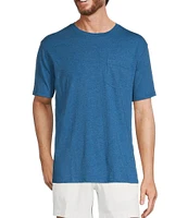 Roundtree & Yorke Big & Tall Short Sleeve Solid Pocket Crew T-Shirt