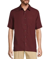 Roundtree & Yorke Big & Tall Short Sleeve Solid Sport Shirt