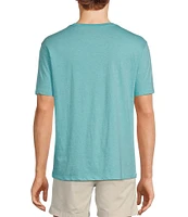 Roundtree & Yorke Big & Tall Solid Cloud Short Sleeve Crew Neck T-Shirt