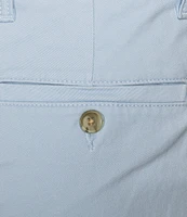 Roundtree & Yorke Big & Tall The Cloud Collection 7#double; Flat Front Washed Chino Shorts