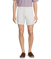 Roundtree & Yorke Big & Tall The Cloud Collection 7#double; Flat Front Washed Chino Shorts