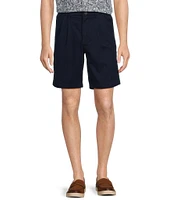 Roundtree & Yorke Big & Tall The Cloud Short Classic Fit 11#double; Pleated Washed Chino Shorts