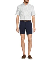 Roundtree & Yorke Big & Tall The Traveler Performance Short Sleeve Geo Print Sport Shirt