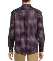 Roundtree & Yorke Big & Tall Travel Smart Classic Fit Easy Care Twill Medium Plaid Sport Shirt