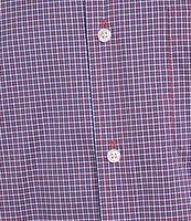 Roundtree & Yorke Big & Tall TravelSmart Easy Care Short Sleeve Mini Check Sport Shirt
