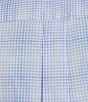 Roundtree & Yorke Big & Tall TravelSmart Easy Care Short Sleeve Ombre Plaid Sport Shirt