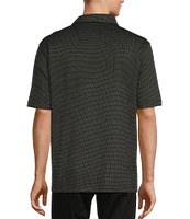 Roundtree & Yorke Big & Tall TravelSmart Short Sleeve Non-Solid Solid Jacquard Polo Shirt