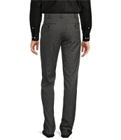 Roundtree & Yorke Big & Tall TravelSmart Straight Fit Flat Front Houndstooth Chino Pants