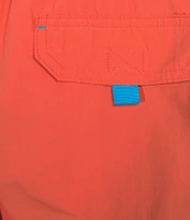 Roundtree & Yorke Boardwalk Cargo 9#double; Solid Swim Trunk