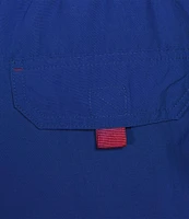 Roundtree & Yorke Boardwalk Cargo 9#double; Solid Swim Trunk